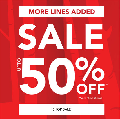 The Winter Sale. Save up to 50% off.